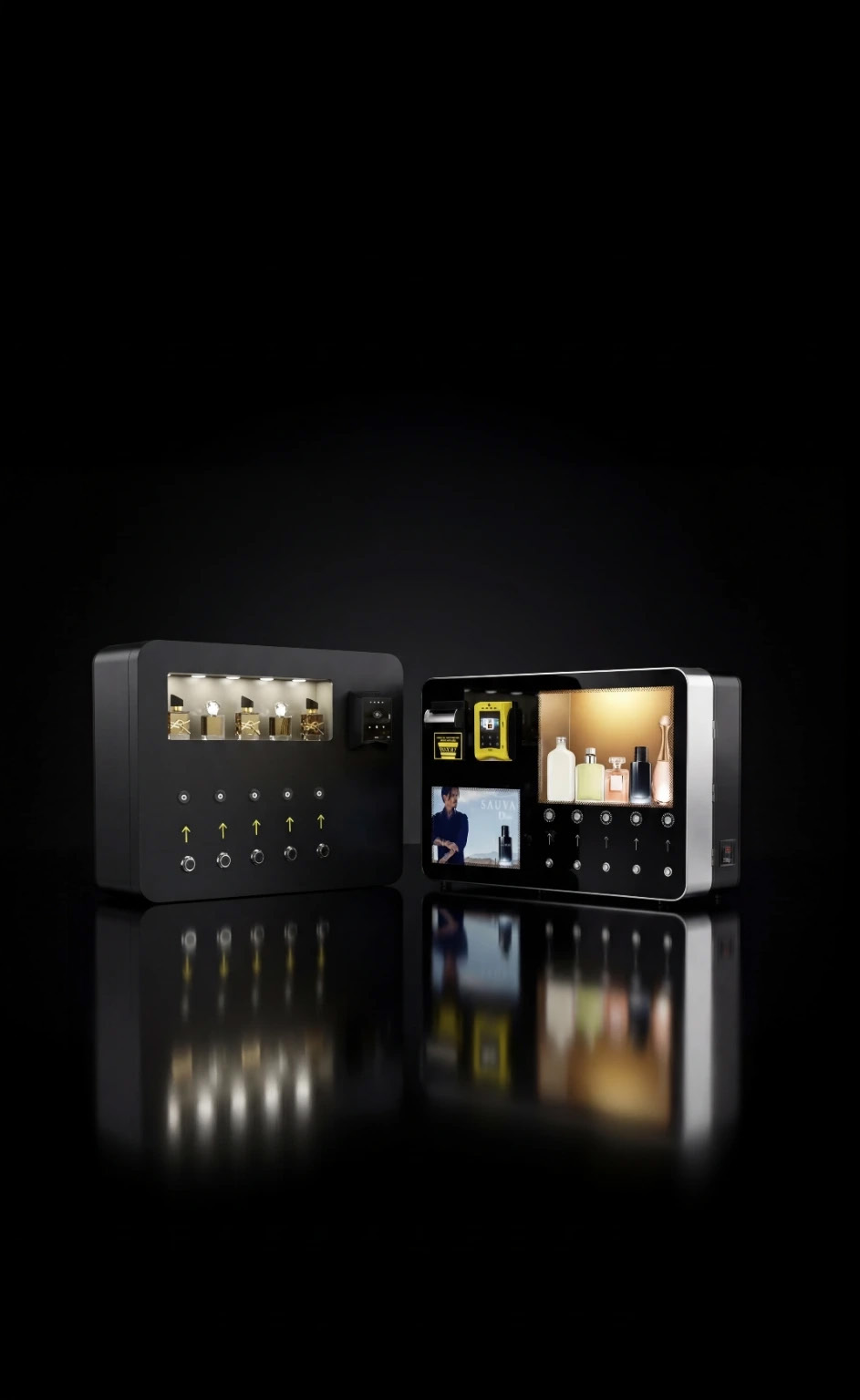 Two ReFresh machine models side by side